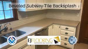 Maybe you would like to learn more about one of these? Elongated Beveled Subway Tile Backsplash Installation Youtube