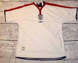 The new home shirt as worn by steven gerrard during england's friendly against slovakia at wembley stadium in march 2009 photograph: Vintage Umbro T Shirt England Football National Team Template Etsy England Football Shirt Shirts Vintage Jackets Women