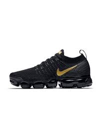 Black And Gold Womens Shoes Nike Air Vapormax Flyknit 2 Black Metallic Gold Women S Shoe Main Container Image 5 Nike Shoes Women Flyknit Black Nike Shoes Nike Air