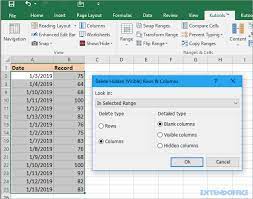 Remove cell shading select the cells that contain a fill color or fill pattern. How To Only Delete Visible Rows Or Columns In Excel