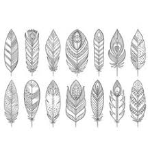 There is a template for making both the turkey and the feathers included with the printable. Feather Outline Vector Images Over 21 000