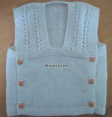 Onden Dugmeli Sis Orgu Kolay Bebek Cocuk Suveter Ornegi Nazarca Com Baby Knitting Patterns Bebek Yelek Suveter