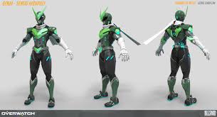 Hong Chan Lim Sentai Genji Color Render Jpg 1920 1044 Overwatch Genji Overwatch Skin Concepts