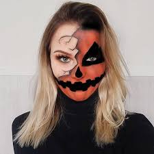 Dabei spart ihr nicht nur geld, sondern. Faschingskostum Selber Machen Half Face Halloween Makeup Half Face Makeup Pumpkin Costume