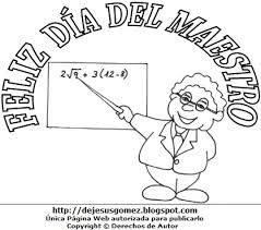 Dibujos del día del maestro para pintar. Pagina Educativa Madre Creativa Dibujos Por El Dia Del Maestro Para Colorear Pintar Imprimir