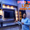 Livitalia design wohnwand c54 in braun matt mit tv wand paneel mit schwenkbarer tv halterung und led hintergrund beleuchtung. 1