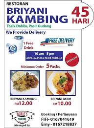 Sementara harga kambing qurban tipe d yang memiliki berat sekitar 40 kg yang ditawarkan dengan harga rp 4.000.000 pada bulan desember ini. Briyani Kambing 45 Hari Posts Facebook