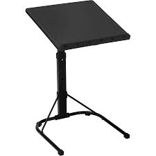 Mainstays Multi Functional Adjustable Table Black Walmart Com Adjustable Computer Desk Black Desk Portable Desk