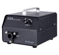 AmScope 150W Fiber-Optic Halogen Illuminator with Black Finish