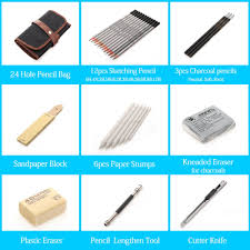 Useful for a blending technique. Home Pencils Professional Sketching Pencils Set 29 Pcs Drawing Sketch Set Charcoal Pencil With Eraser Art Craft Painting Sketching Kit For Practice Drawing Light Dark Shadow