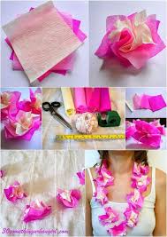 Whale ivory, human hair, fiber ('olonā) dimensions: How To Make Paper Hawaii Lei Diy 30 Something Urban Girl Flower Necklace Diy Hawaii Crafts Hawaii Costume