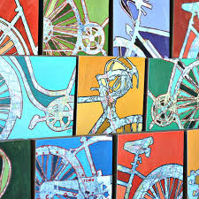 Bicycle Art Collection Four 8x8 Mounted Bike Map Prints Bike Gift Bicycle Gift Bike Art Bicycle Art Holiday And Christmas Special Kids Art Projects Bike Art Bicycle Art