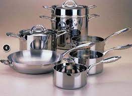 Kitchen utensils manufacture from india: Stainless Steel Cooking Utensils Ss Utensil à¤¸ à¤Ÿ à¤¨à¤² à¤¸ à¤¸ à¤Ÿ à¤² à¤¬à¤° à¤¤à¤¨ In Sarai Hakim Aligarh Ayu Shri Industries Id 8930446448