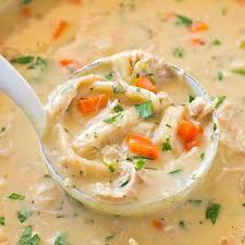 Creamy Chicken Noodle Soup Recipe Life Made Simple Recipe Creamy Chicken Noodle Soup Soup Recipes Chicken Noodle Creamy Chicken