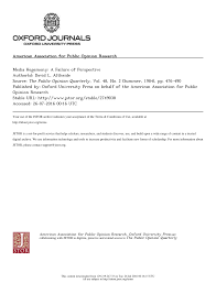 Pdf Media Hegemony A Failure Of Perspective
