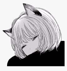 Hi my dear steemians, i just you share my drawing on one of my favorite anime that i have seen and i have been waiting for the next release of season this drawing has take me almost one day to finish. Transparent Black And White Anime Png Black And White Anime Girl Png Download Kindpng