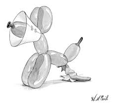 Balloon Animal Dog Drawing By Will Mcphail In 2020 Balloon Animals Dog Print Art Dog Frames
