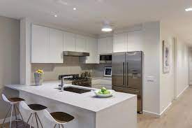 Kitchen cabinet styles and trends 15 photos. Modern Condo Kitchen With Crisp White Cabinets Hgtv