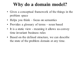 What Is A Domain Model A Domain Model Captures The Most Important Types Of Objects In The Context Of The Business The Domain Model Represents The Things Ppt Video Online Download