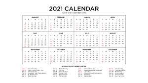 Make sure to mark them on your calendar, and celebrate every one, big or small. Free Printable Year 2021 Calendar With Holidays