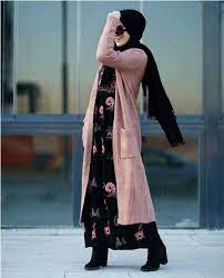 Neutral Winter Hijab Outwears Model Pakaian Hijab Model Pakaian Bandara Gaya Model Pakaian