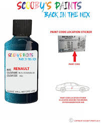 Paint For Renault Captur Bleu Ocean