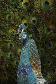 Birds Of A Feather Cast 2020 Peacock Blue Open Feathers 28 854 Pieces Of Swarovski Crystals Natural Feathers 48 High And Total On Pedestal 67 Cas Peacock Swarovski Crystals Peacock Bird