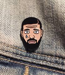 Drake Tears Enamel Lapel Pin Soft Enamel Hotline Bling