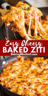 Easy Baked Ziti Recipe Dinner For Two Ziti Recipes Baked Ziti Recipe Easy Baked Ziti
