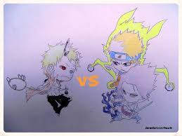 Chibi Sage Of Six Paths Vs Naruto And Sasuke By Lkaashl Deviantart Com On Deviantart Naruto Chibi Naruto And Sasuke
