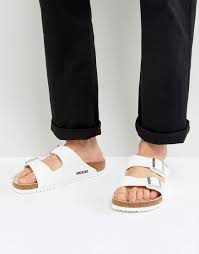 Birkenstock Arizona White Leather Birkenstock Arizona Sandals In White White Birkenstock Sandals Arizona Birkenstock Arizona Mens Leather Sandals