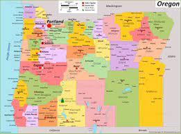 Oregon State Map With Cities Oregon State Map | Usa | Maps Of Oregon (Or)