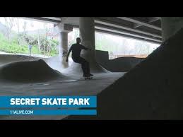 secret skate park built under i 85