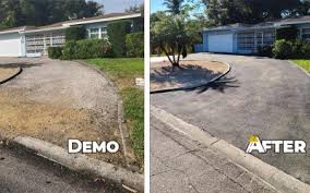 What you should do instead is use a product that is designed to naturally break down the oil, without all of the elbow. How To Remove Stains From Asphalt Driveways And Parking Lots