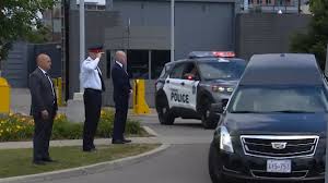 The funeral at 1 p.m. Body Of Const Jeffrey Northrup Escorted To Thornhill Funeral Home Citynews Toronto