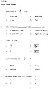 Dapatkan rancangan pengajaran harian pendidikan pendidikan muzik tahun 5 sekolah rendah terbaru hari ini. Kertas Soalan Ujian Pendidikan Muzik Tahun 4 Kssr Pdf Document