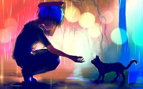 Anime Boy With Cat 3d Wallpaper Images Full Hd 8881 Wallpaper Anime Scenery Hd Anime Wallpapers Anime Boy