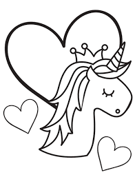 Free Unicorn Coloring Book Pages So Cute Unicorn Coloring Pages Heart Coloring Pages Coloring Pages