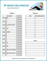 Printable Workout Routines And Healthy Lifestyle Charts