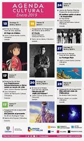 Agenda Cultural 2019 Enero Culture Poster Design