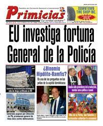 Portada Periódico Primicias, Lunes 18 de Febrero 2019 - Dominicana.do