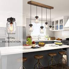 4.8 out of 5 stars 55. Farmhouse 5 Light Glass Mason Jar Island Kitchen Island Lighting Industrial Kitchen Island Lighting By Lnclighting Llc Houzz