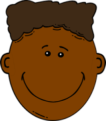 Black Boy With Flattop Clip Art Happy Face Cartoon Dark Skin Clip Art