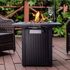 40000 natural stone composite outdoor fireplace. Review For Legacy Heating 28 Inch Square Outdoor Gas Propane Fire Pit Pits Firepit Fireplace Dinning Table Tables With Lid Wicker Look Lava Stone 48000btu Etl Certification For Garden Backyard Deck Patio