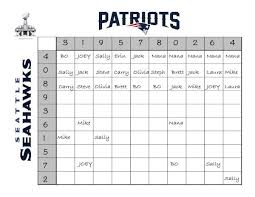 an easy fun way to create a super bowl betting chart for