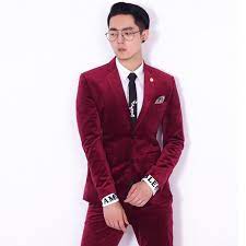 Élégant costume boss tendance (de coupe slim fit), en velours côtelé. Costume En Velours Pour Homme Veste Et Pantalon Sur Mesure Slim A La Mode Pour Marie Nouvel Arrivage 2017 Aliexpress