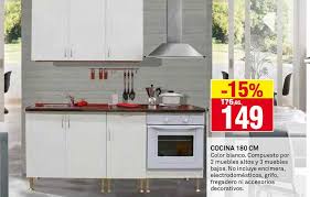 Bricoking muebles, siempre marcando tendencia cuando de organizar o decorar se trata; Oferta 15 Cocina 180 Cm En Bricoking