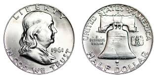 1961 D Franklin Half Dollar Liberty Bell Coin Value Prices