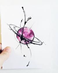 Art Tattoo Originalbogen In Tusche Und Aquarell Saturno En Caos Aquarell Originalbogen Saturno Tattoo Kunst Tattoos Korperkunst Inspirierende Zeichnung