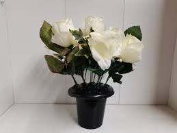 Maybe you would like to learn more about one of these? Grave Artificial Flowers White Beechmount Garden Centre